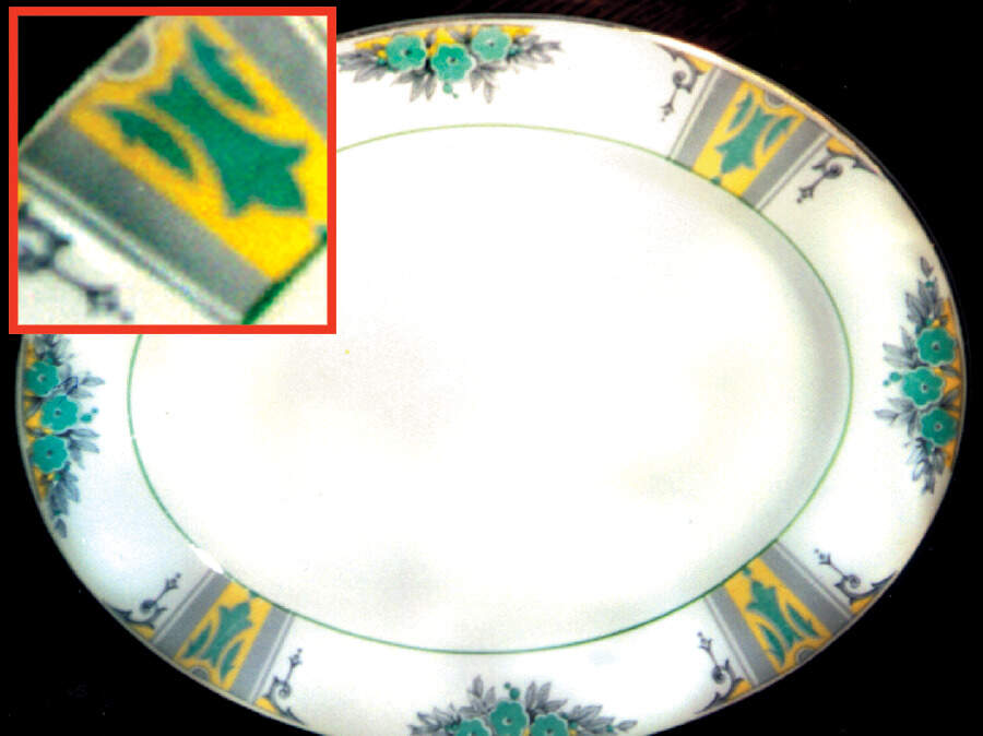 Devonshire (Green & Yellow) 14" Oval Serving Platter by Wedgwood-1