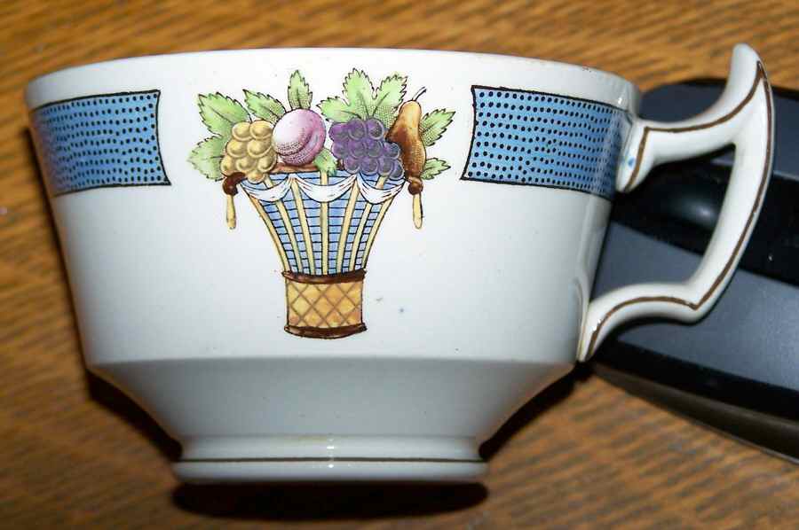 Directoire (Blue Band, Smooth) Footed Cup by Wedgwood-1