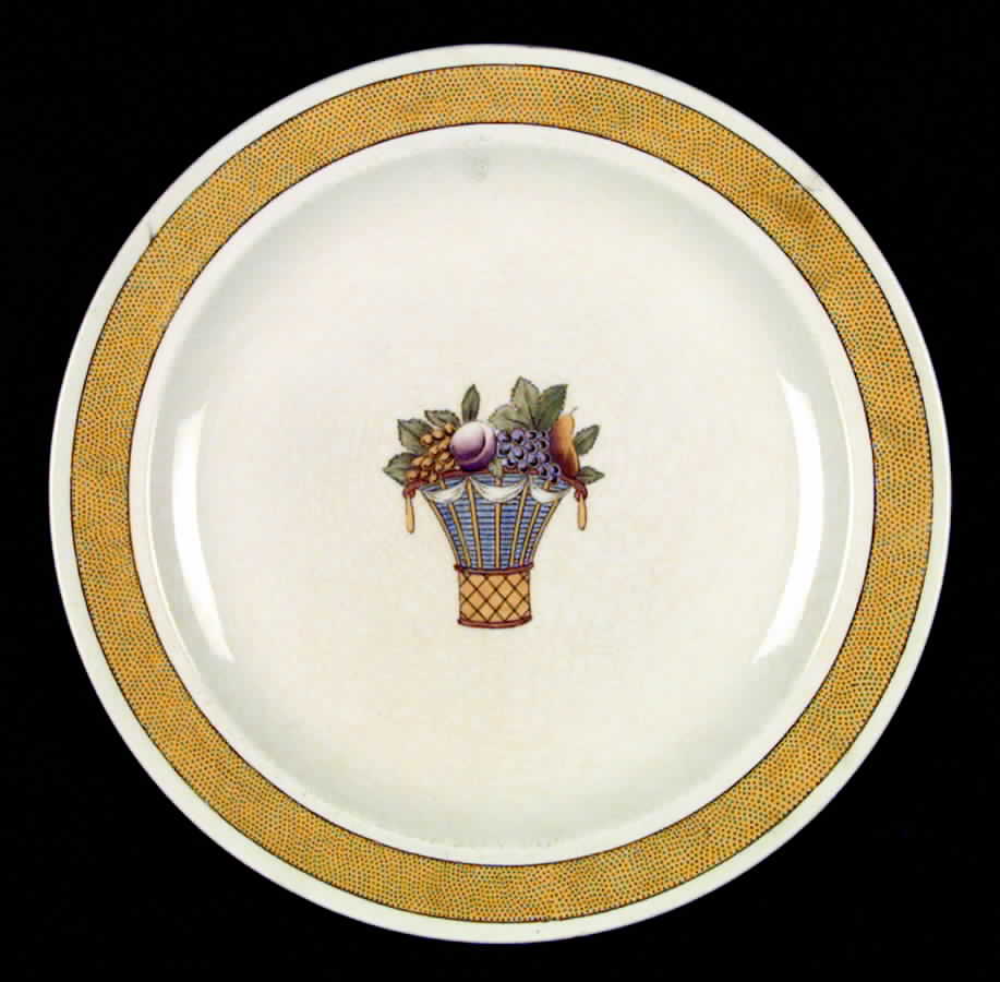 Directoire (Yellow Band, Smooth) Dinner Plate by Wedgwood-1