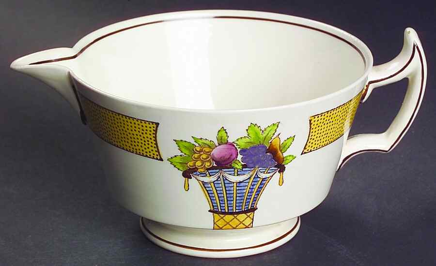 Directoire (Yellow Band, Smooth) Creamer by Wedgwood-1