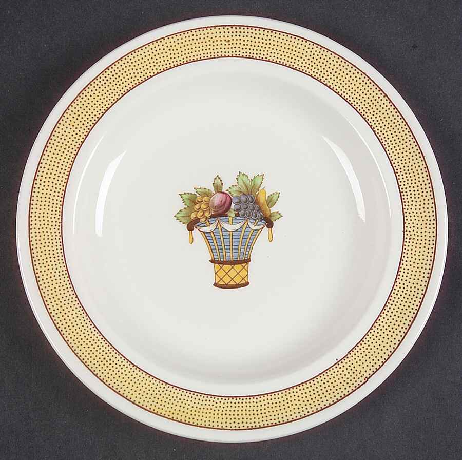 Directoire (Yellow Band, Smooth) Bread & Butter Plate by Wedgwood-1