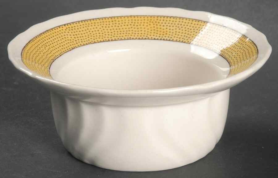 Directoire (Yellow Band, Smooth) Ramekin No Saucer by Wedgwood-1