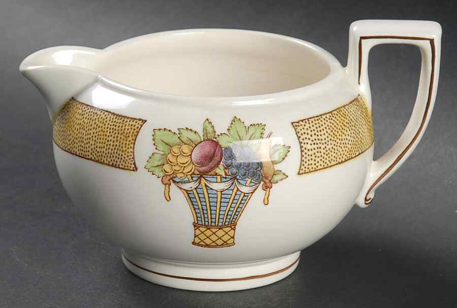 Directoire (Yellow Band, Smooth) Mini Creamer by Wedgwood-1