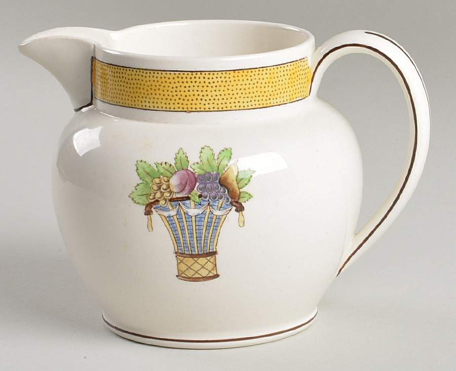 Directoire (Yellow Band, Smooth) 12 Oz Pitcher by Wedgwood-1