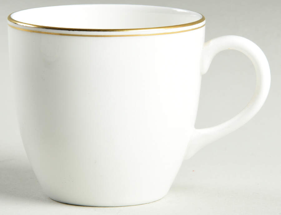 Doric (Gold Trim) Flat Demitasse Cup by Wedgwood-1