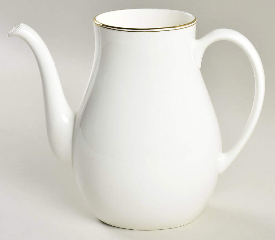 Doric (Gold Trim) Coffee Pot No Lid by Wedgwood-1