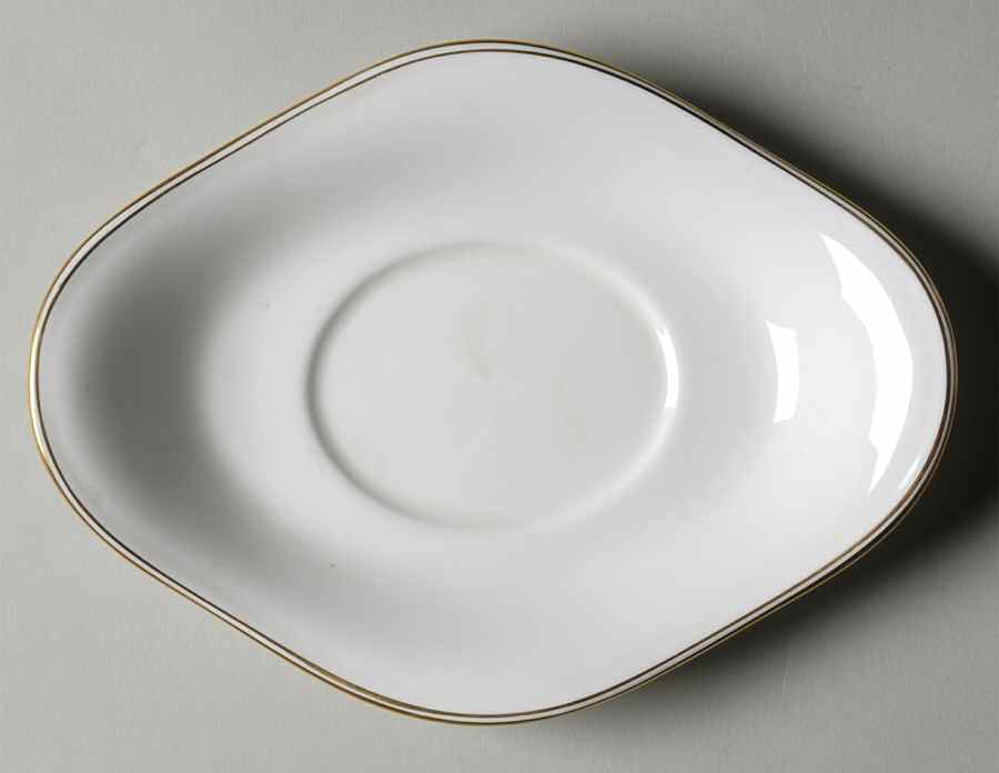 Doric (Gold Trim) Underplate for Gravy Boat by Wedgwood-1
