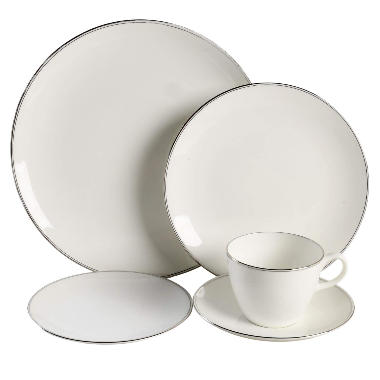 Doric (Platinum Trim) 40  Piece Estate Set by Wedgwood-1