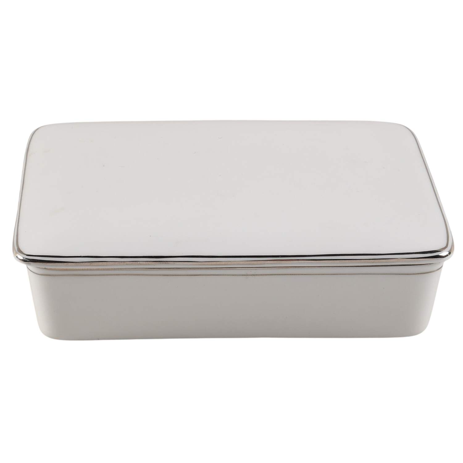 Doric (Platinum Trim) Cigarette Box & Lid by Wedgwood-1