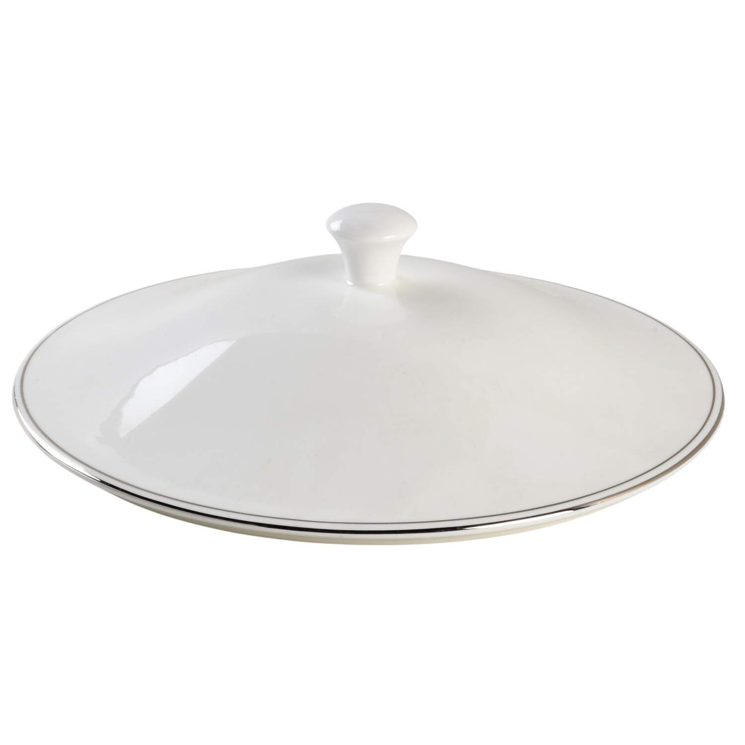 Doric (Platinum Trim) Lid for Round Vegetable by Wedgwood-1