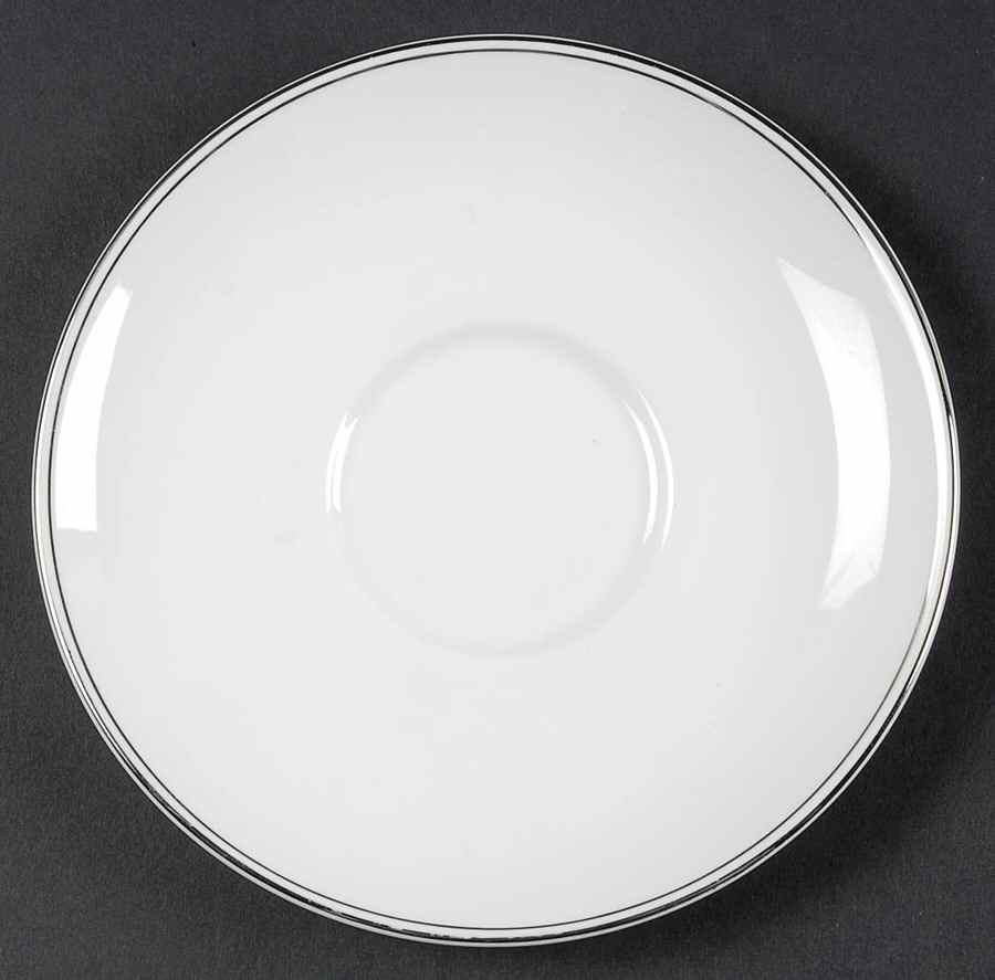 Doric (Platinum Trim) Saucer for Cream Soup Bowl by Wedgwood-1