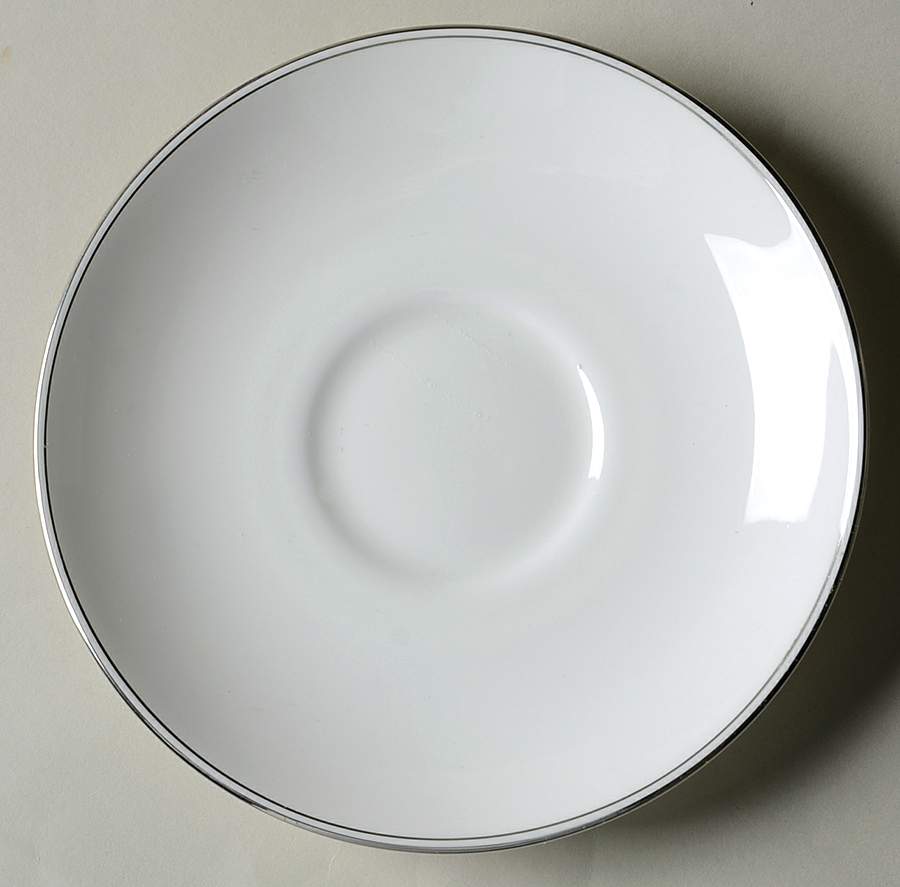 Doric (Platinum Trim) Saucer for Flat Cup by Wedgwood-1
