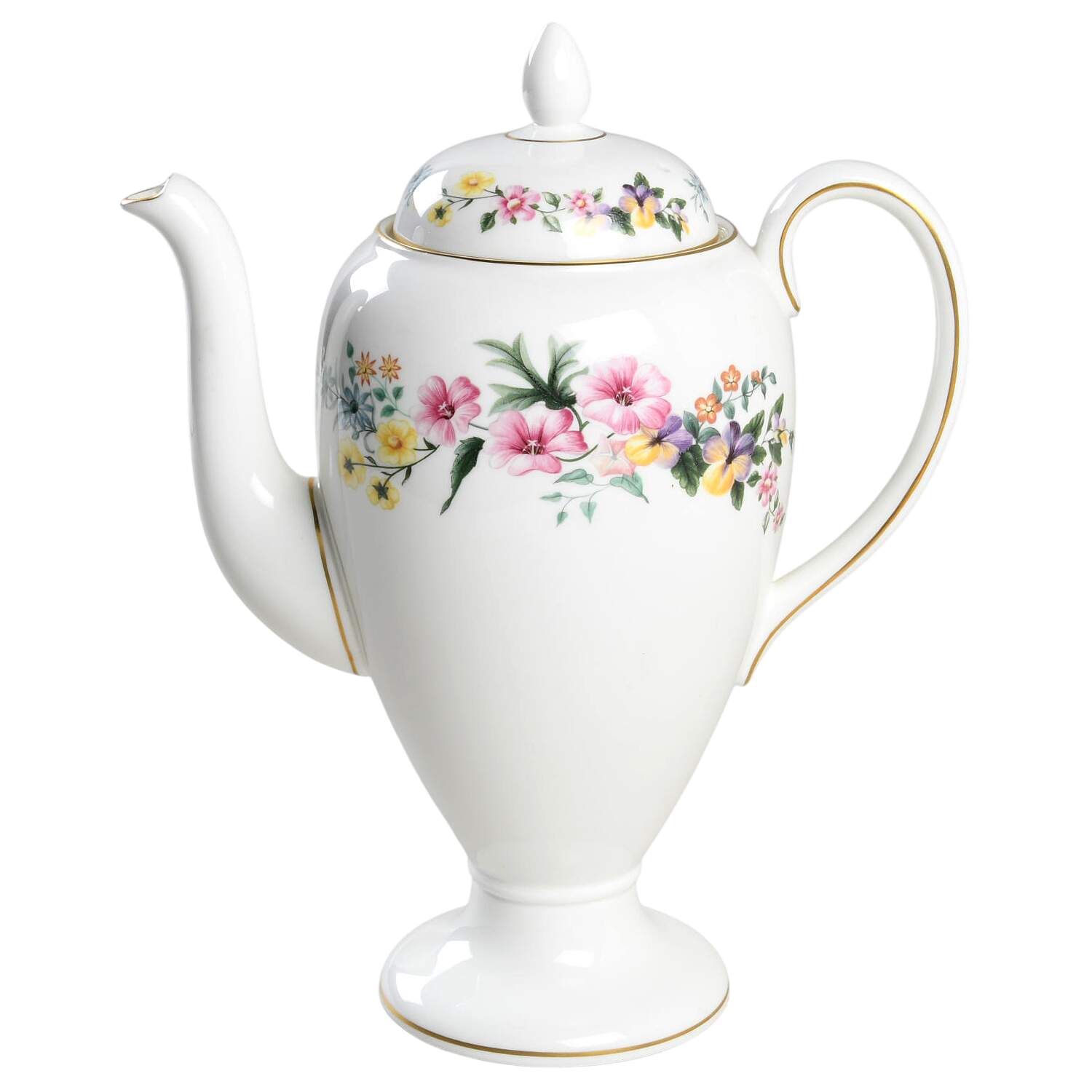 Downland (Gold Trim) Coffee Pot & Lid by Wedgwood-1