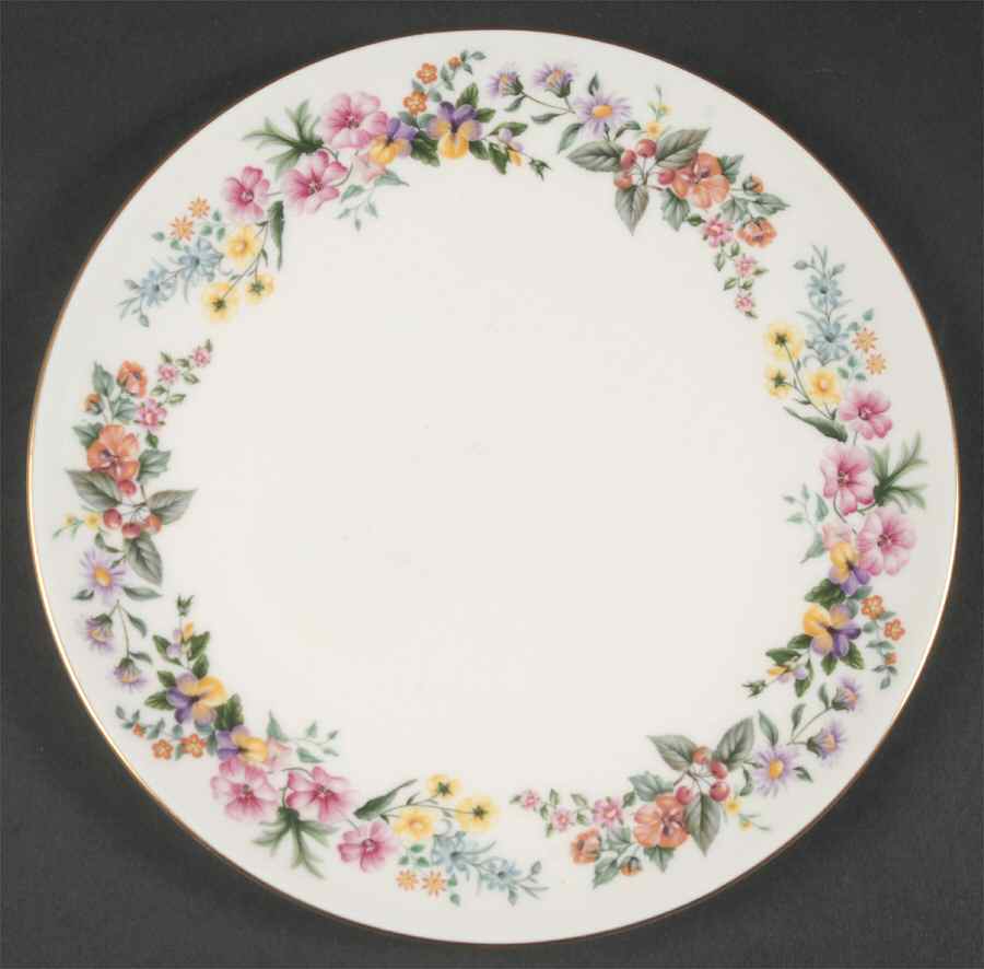 Downland (Gold Trim) Cake Plate by Wedgwood-1
