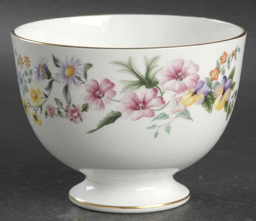 Downland (Gold Trim) Open Sugar Bowl by Wedgwood-1