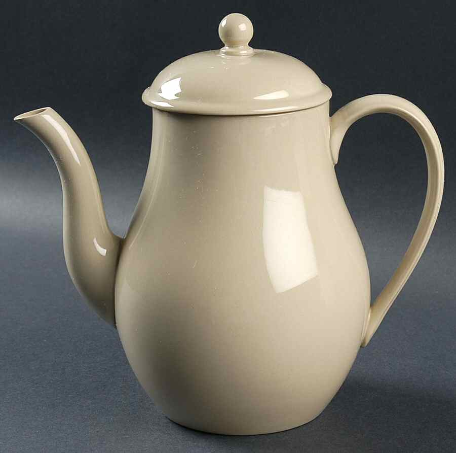 Drabware (Older, Glossy) Coffee Pot & Lid by Wedgwood-1