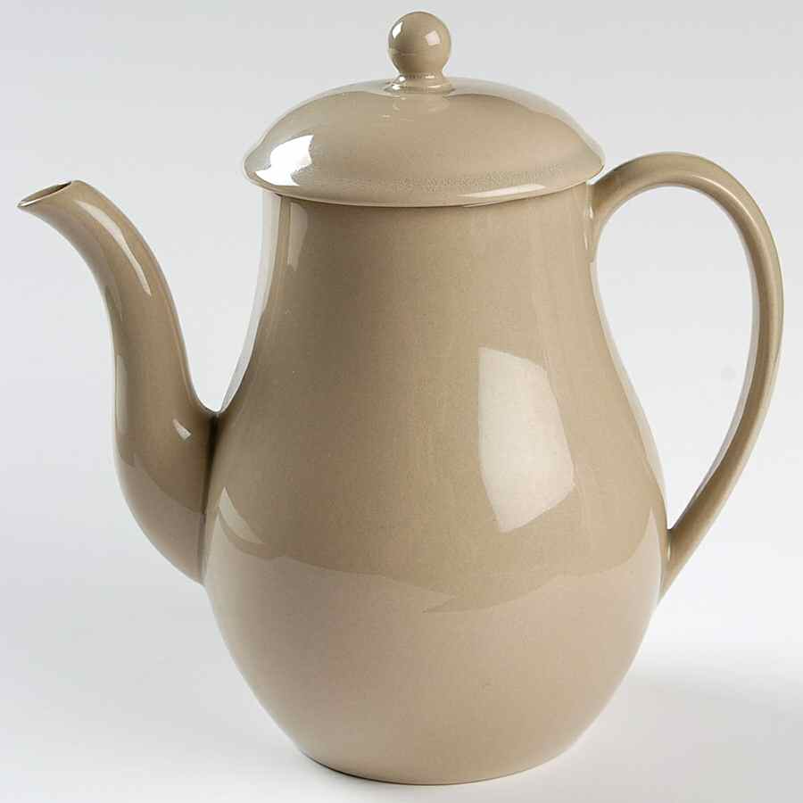 Drabware (Older, Glossy) Small Coffee Pot & Lid by Wedgwood-1