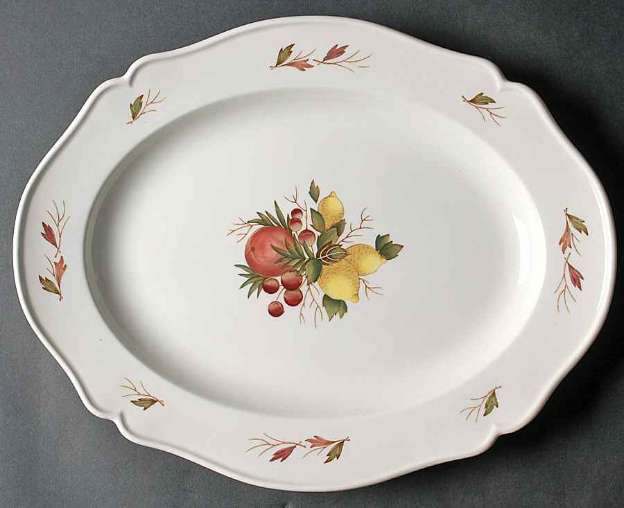Drury Lane 14" Oval Serving Platter by Wedgwood-1