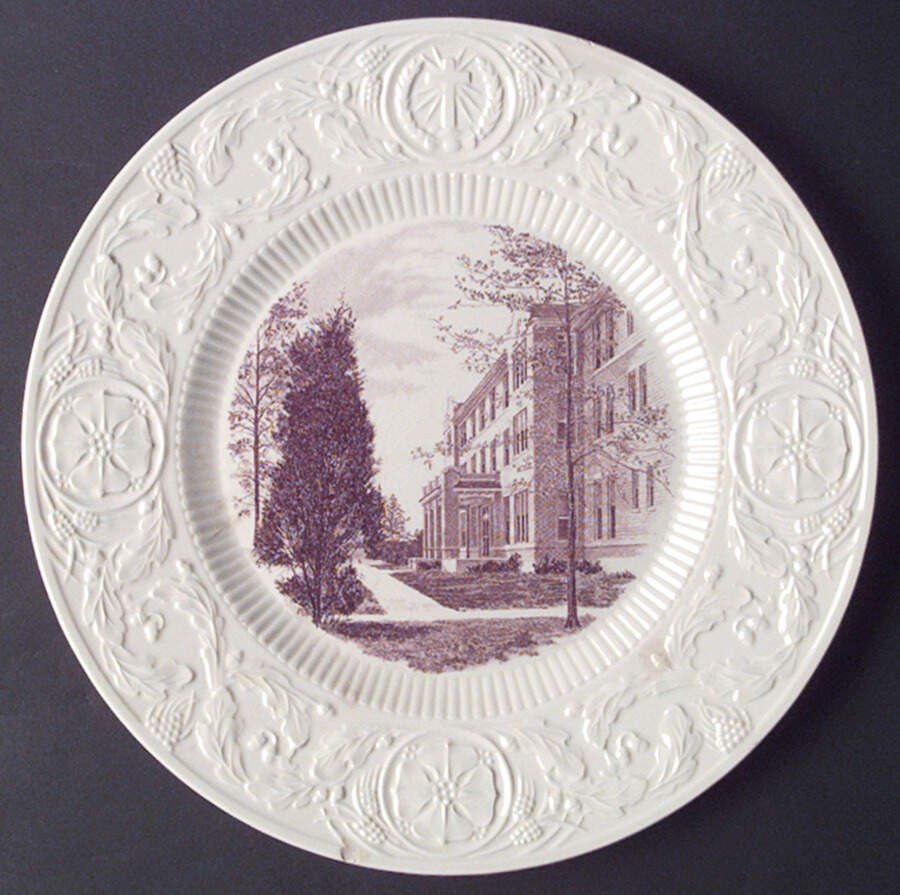 Duke University Mulberry Dinner Plate by Wedgwood-1