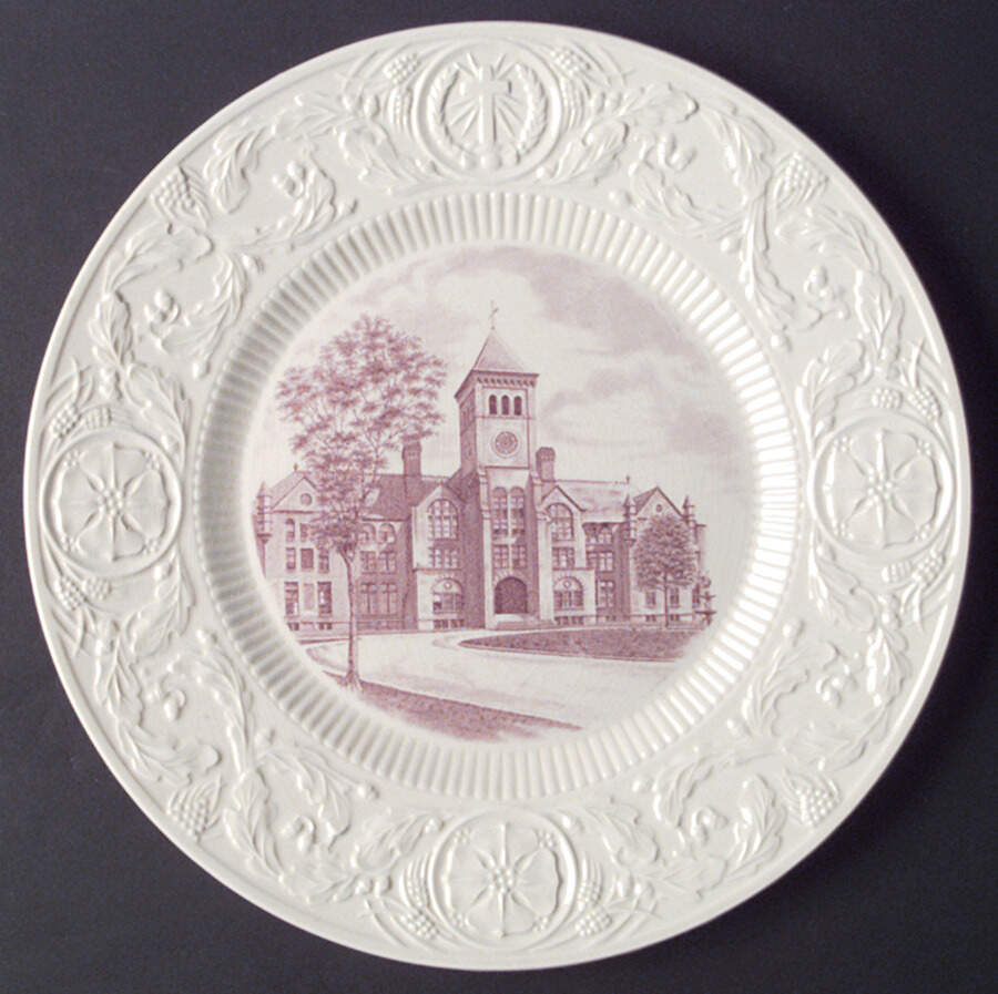 Duke University Mulberry Dinner Plate by Wedgwood-1