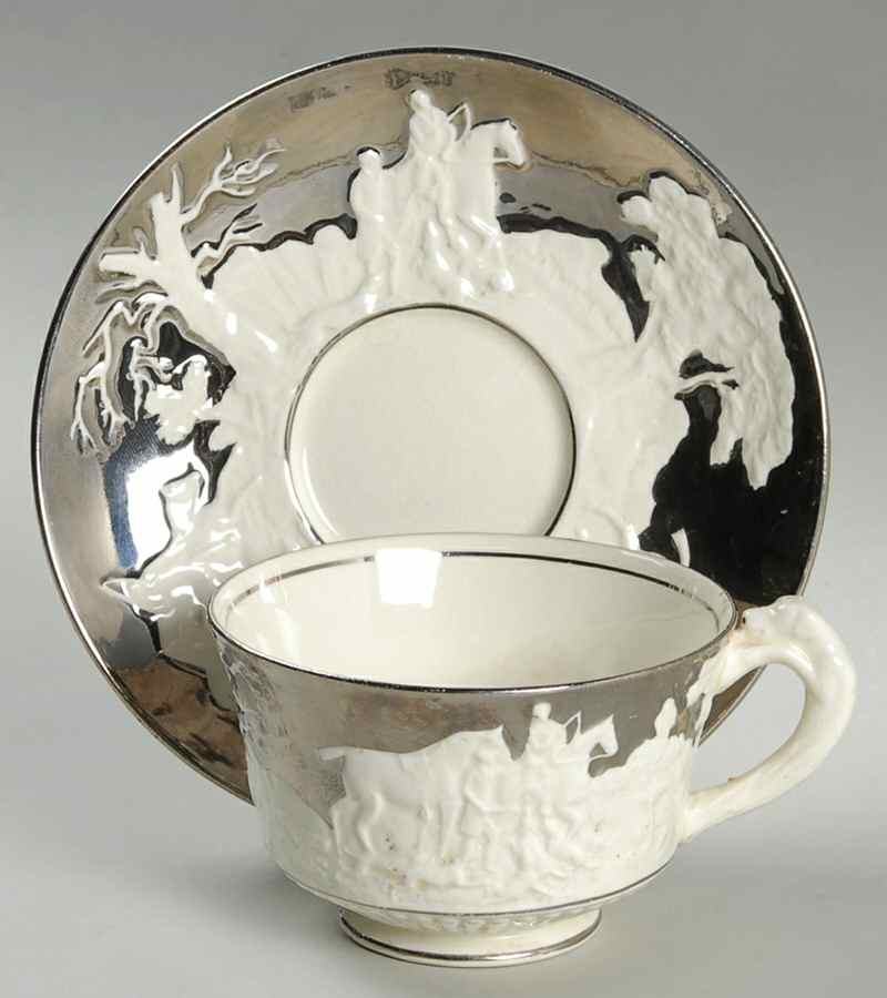 D'Ye Ken John Peel Footed Cup & Saucer Set by Wedgwood-1