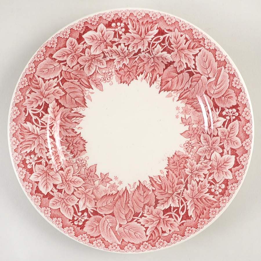 Earlham College Pink Bread & Butter Plate by Wedgwood-1