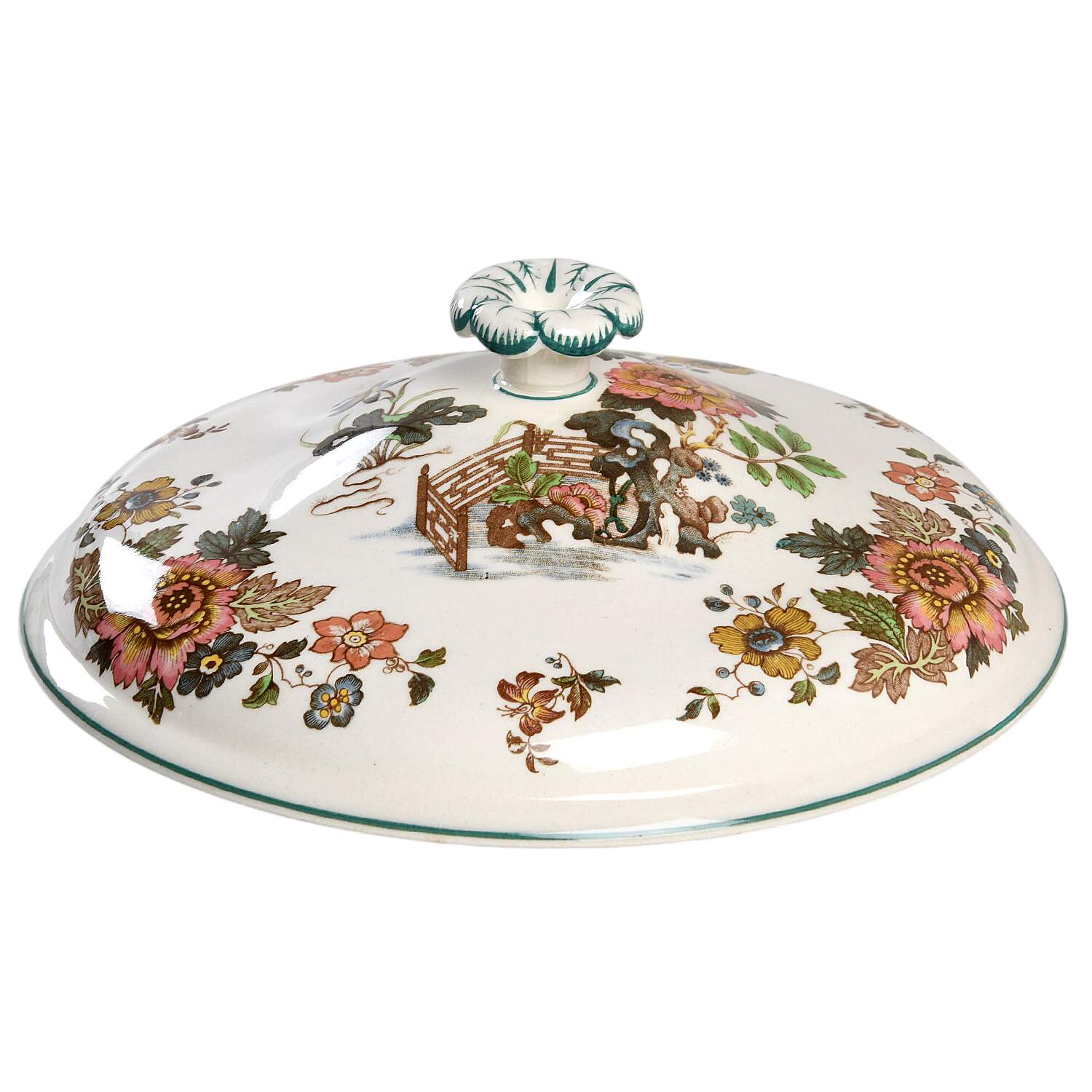 Eastern Flowers Lid for Round Vegetable by Wedgwood-1