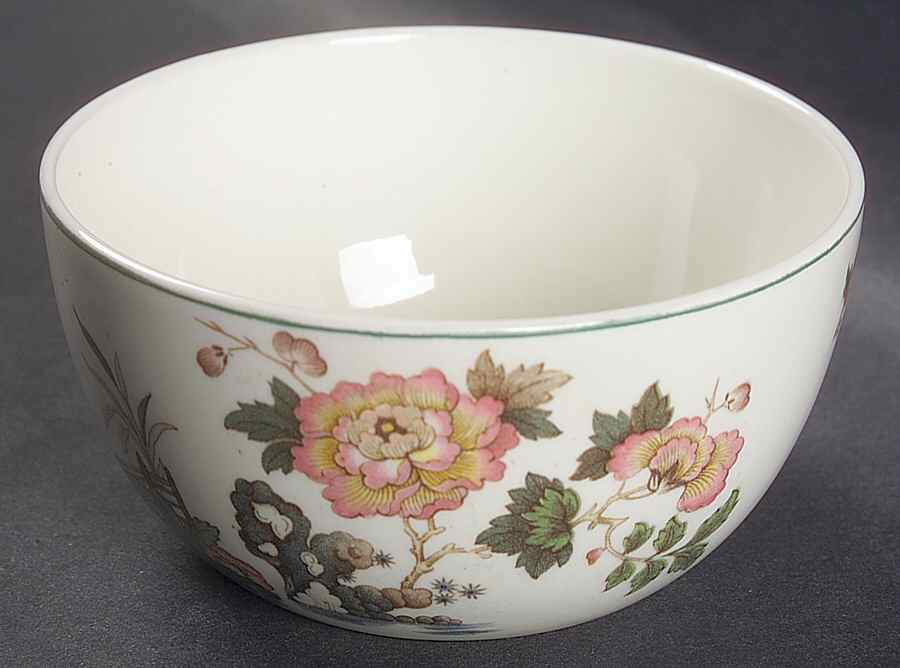 Eastern Flowers Cranberry Bowl by Wedgwood-1
