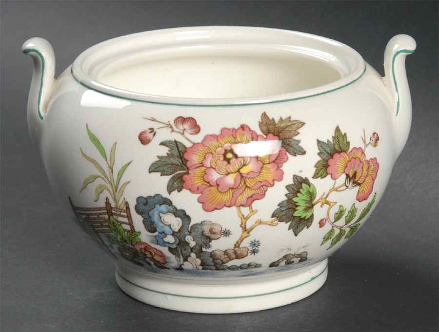 Eastern Flowers 146 Shape Sugar Bowl No Lid by Wedgwood-1