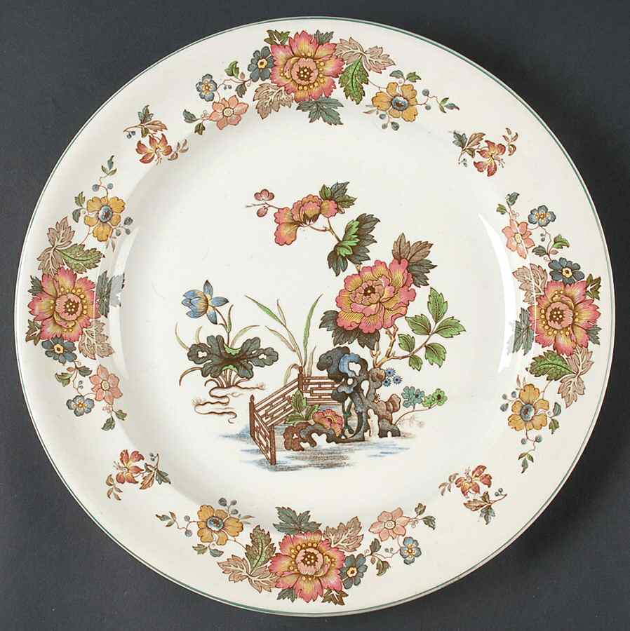 Eastern Flowers 12" Chop Plate (Round Platter) by Wedgwood-1