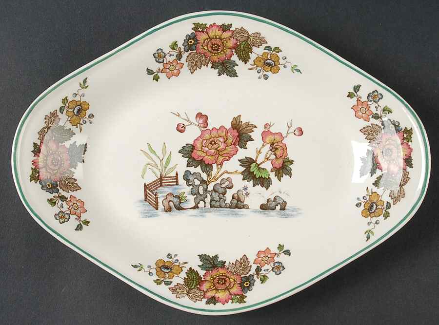 Eastern Flowers Pickle Dish by Wedgwood-1