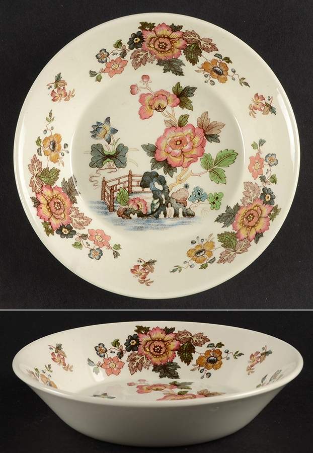 Eastern Flowers Fruit/Dessert (Sauce) Bowl by Wedgwood-1