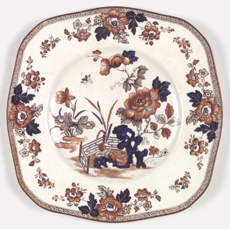 Eastern Flowers Square Salad Plate by Wedgwood-1