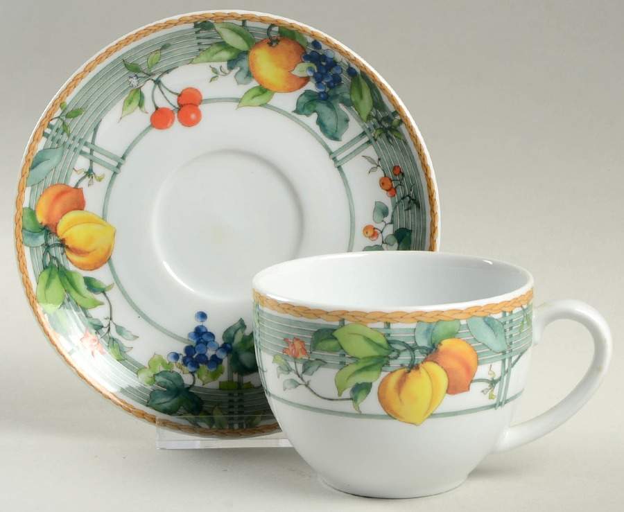Eden Flat Cup & Saucer Set by Wedgwood-1