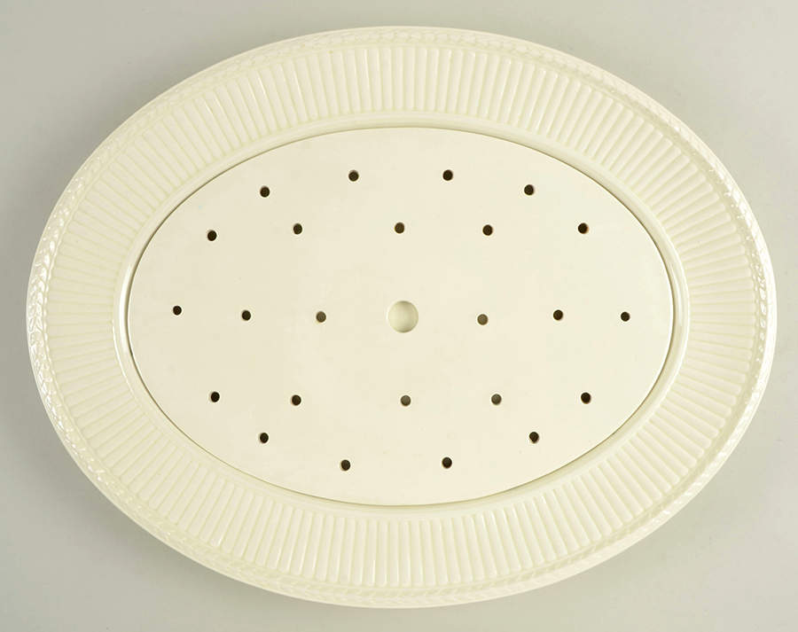 Edme 17" Oval Platter & Strainer by Wedgwood-1