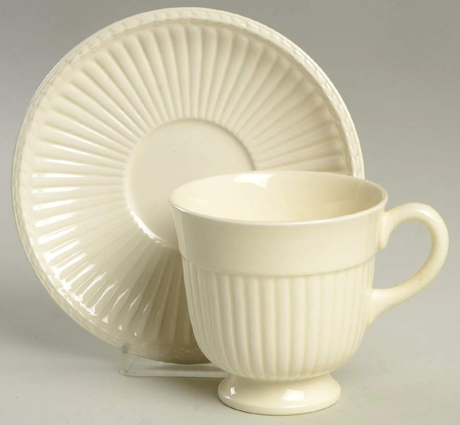Edme Footed Cup & Saucer Set by Wedgwood-1