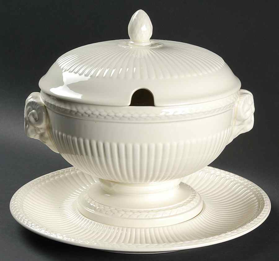 Edme Tureen & Lid w/Underplate by Wedgwood-1