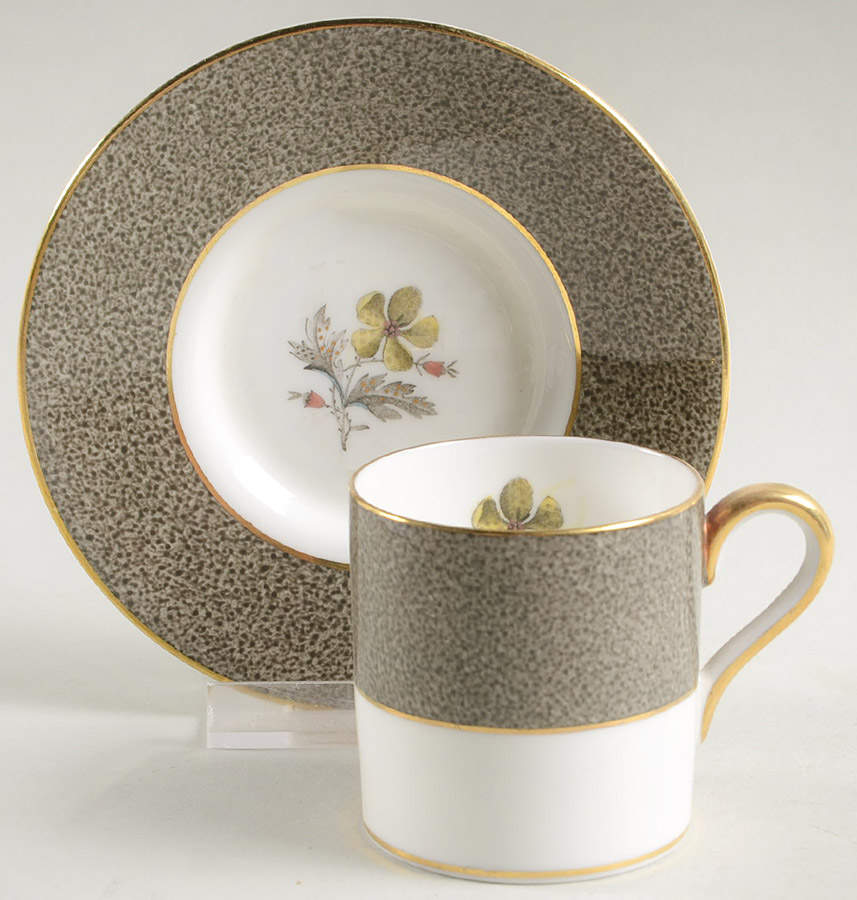 Elaine Bond Shape Demitasse Cup and Saucer Set by Wedgwood-1
