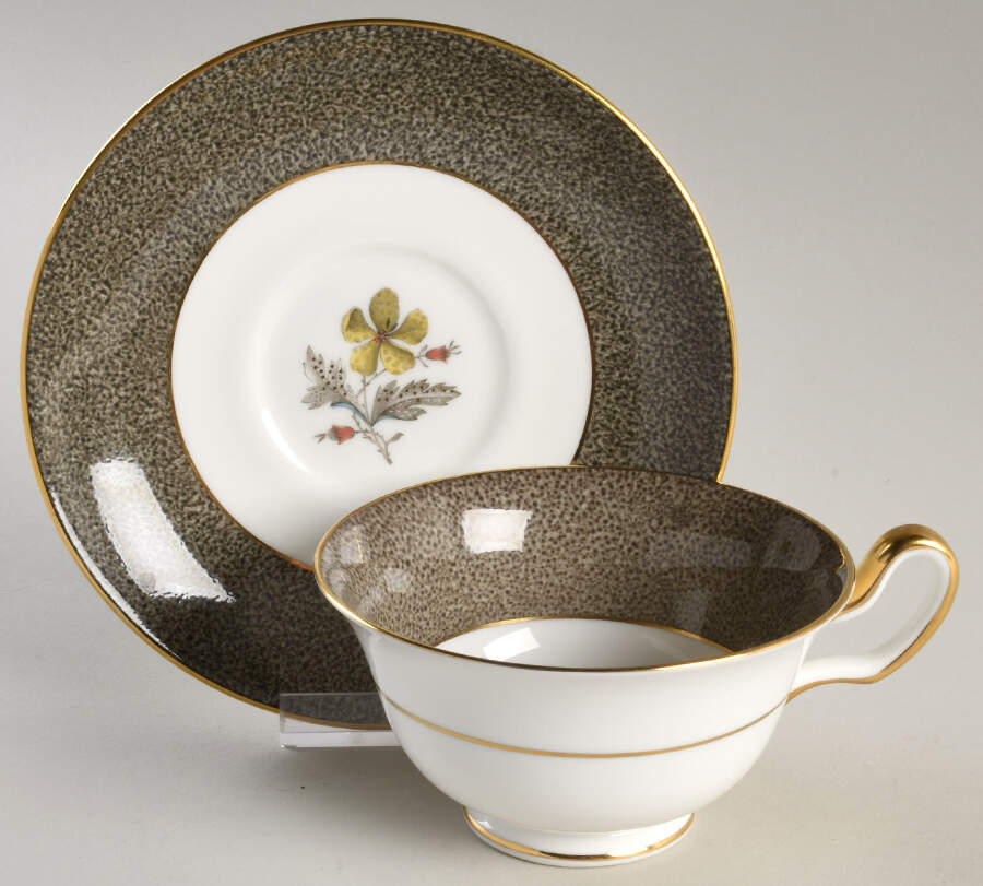 Elaine Footed Cup & Saucer Set by Wedgwood-1