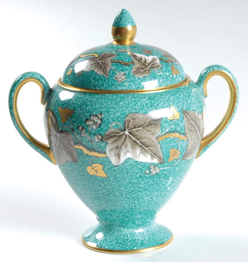 Empire Globe Shape Sugar Bowl & Lid by Wedgwood-1