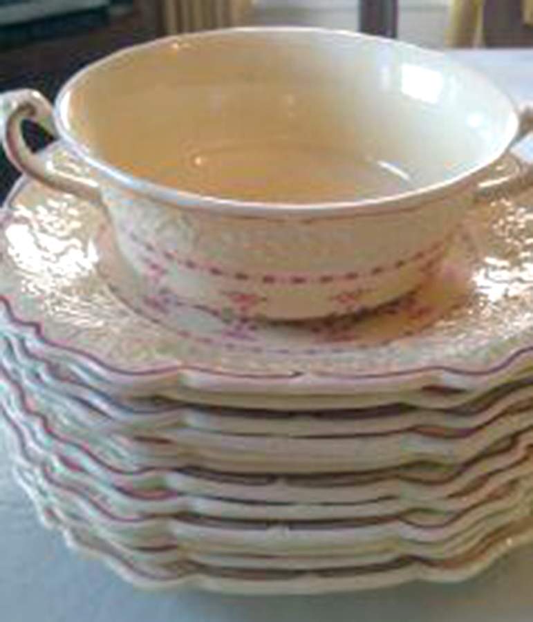 Empress Flat Cream Soup Bowl & Saucer Set by Wedgwood-1