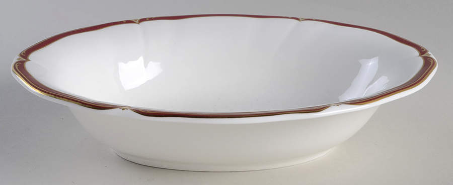 Empress Ruby 10" Oval Vegetable Bowl by Wedgwood-1