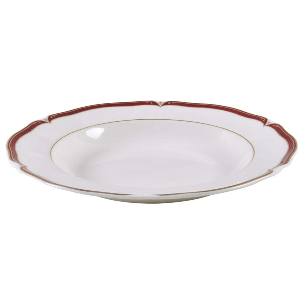 Empress Ruby Large Rim Soup Bowl by Wedgwood-1