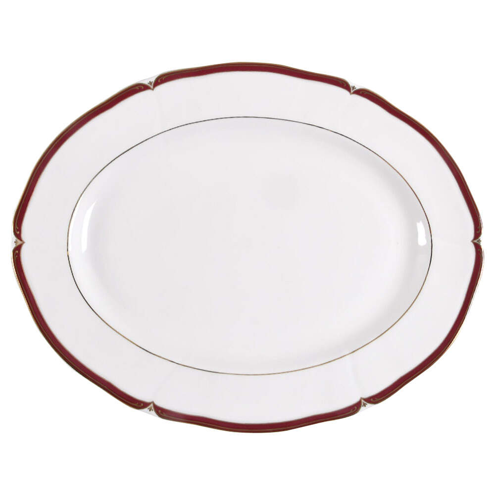 Empress Ruby 15" Oval Serving Platter by Wedgwood-1