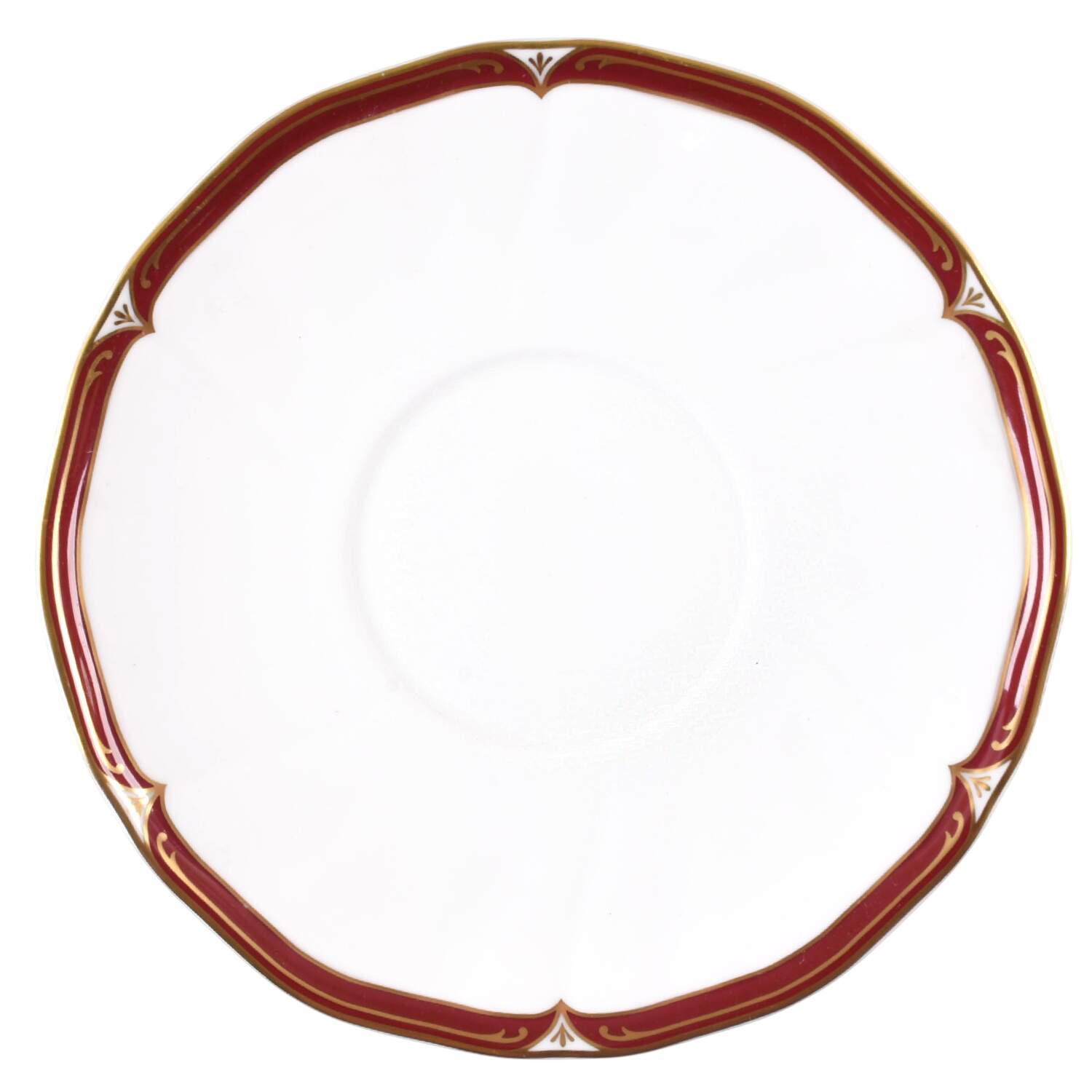 Empress Ruby Saucer for Cream Soup Bowl by Wedgwood-1