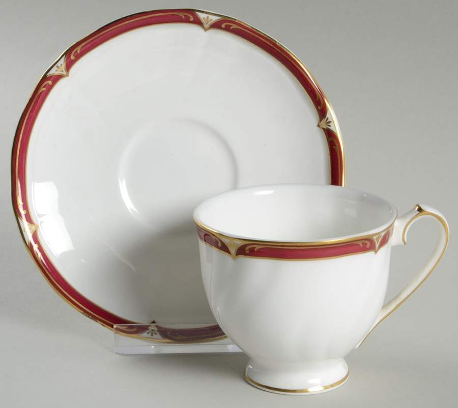 Empress Ruby Footed Demitasse Cup & Saucer Set by Wedgwood-1