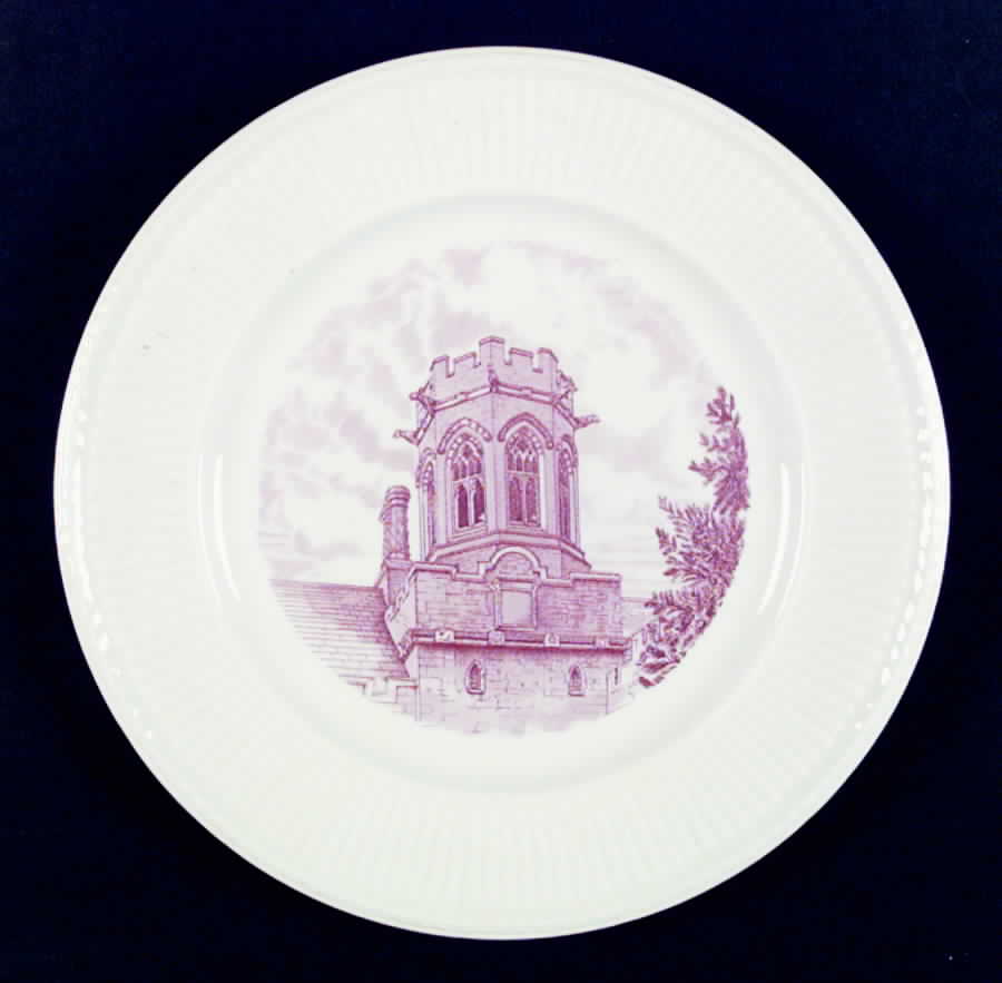 Emma Willard School Pink Dinner Plate by Wedgwood-1