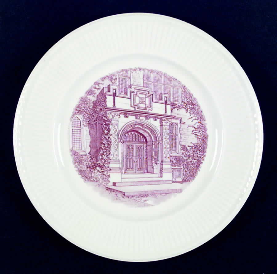 Emma Willard School Pink Dinner Plate by Wedgwood-1