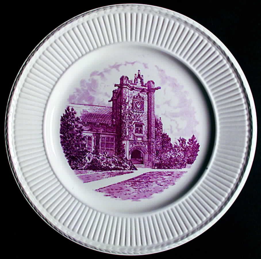 Emma Willard School Pink Dinner Plate by Wedgwood-1