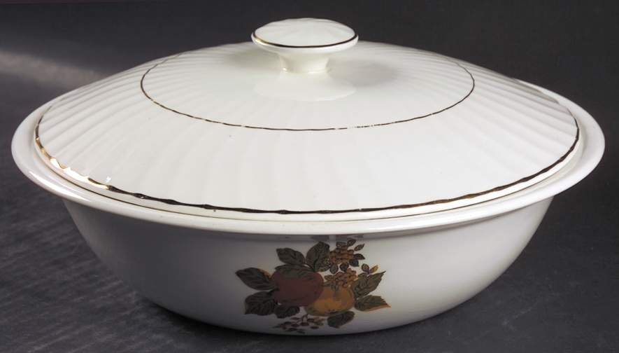 English Harvest Round Covered Vegetable by Wedgwood-1
